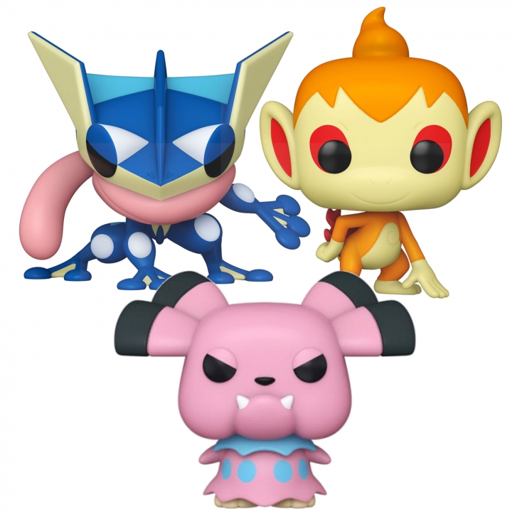 Pokemon POP! Games Vinyl Figure Snubbull / Chimchar / Greninja EMEA 9 cm