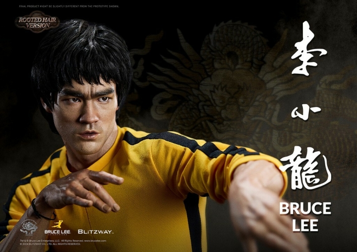 Bruce Lee: 50th Anniversary - Bruce Lee Rooted Hair Version 1:4 Scale Statue 55 cm