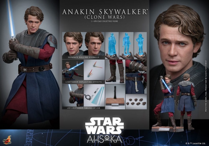 Star Wars: The Clone Wars Action Figure 1/6 Anakin Skywalker 31 cm