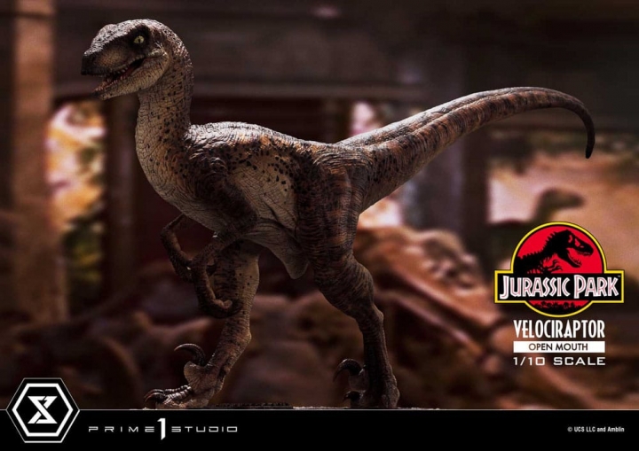 Jurassic Park Prime Collectibles Statue 1/10 Velociraptor Open Mouth 19 cm