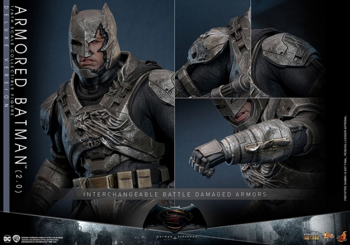 Batman v Superman: Dawn of Justice Movie Masterpiece 1/6 Armored Batman 2.0 Deluxe 33 cm