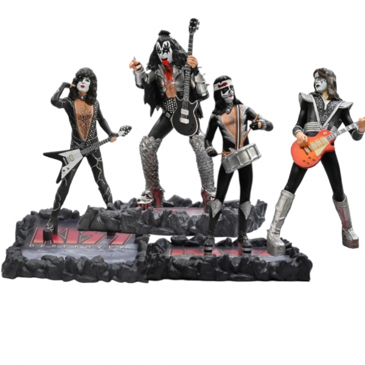 Kiss Rock Iconz Statue The Spaceman / The Catman / The Demon / The Starchild 22 cm