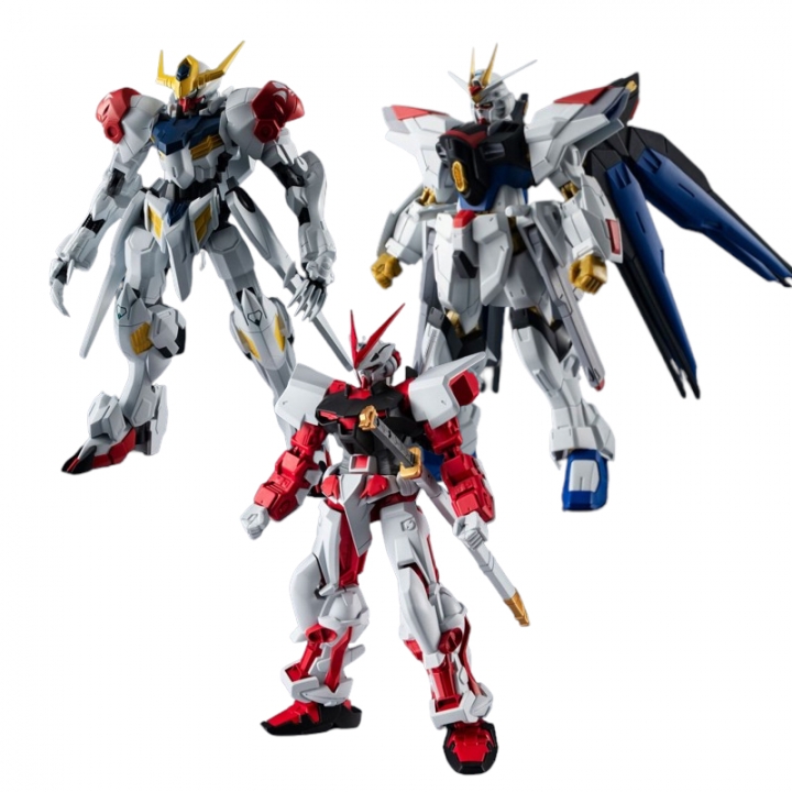 Mobile Suit Gundam Seed Universe Strike Freedom / Barbatos Lupus / Astray Red Frame Gundam 15 cm