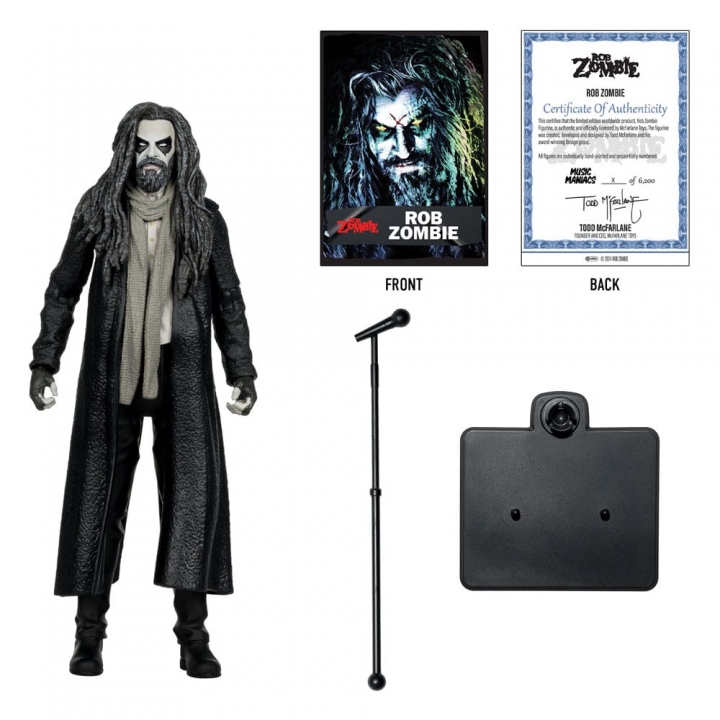 Metal Music Maniacs Action Figure Wave 2 Rob Zombie / Trooper Eddie (Iron Maiden) 15 cm