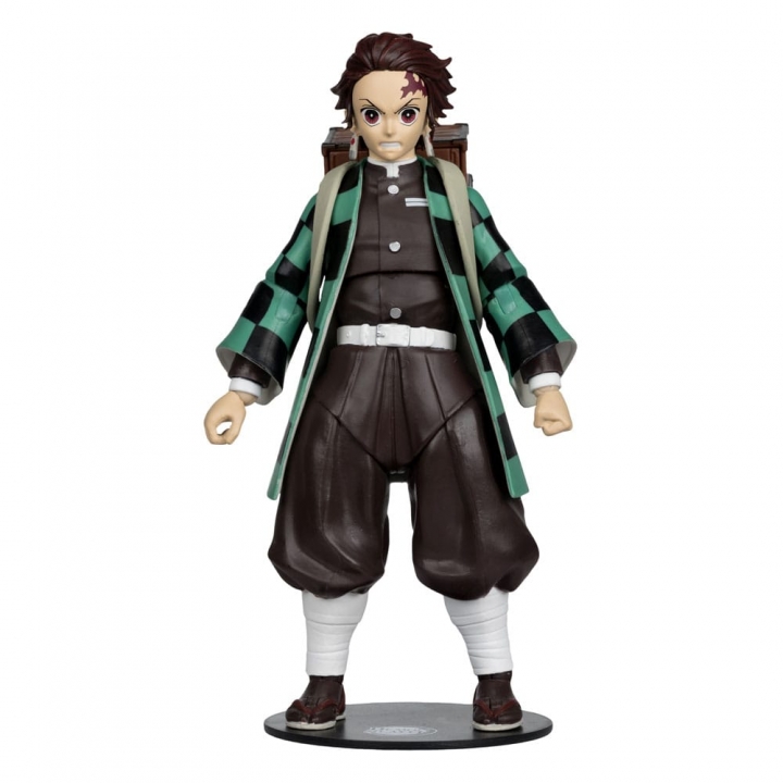 Demon Slayer: Kimetsu no Yaiba Action Figure Tanjiro Kamado with Nezuko Box / Akaza 18 cm