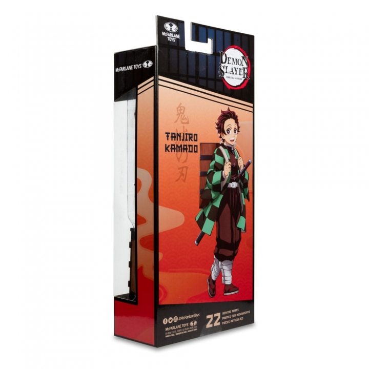 Demon Slayer: Kimetsu no Yaiba Action Figure Tanjiro Kamado with Nezuko Box / Akaza 18 cm