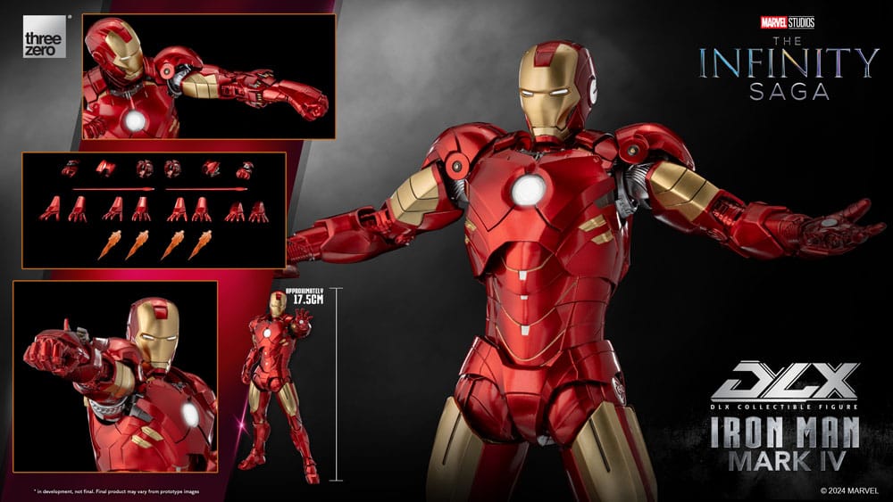 Infinity Saga DLX Action Figure 1/12 Iron Man Mark 4 17 cm