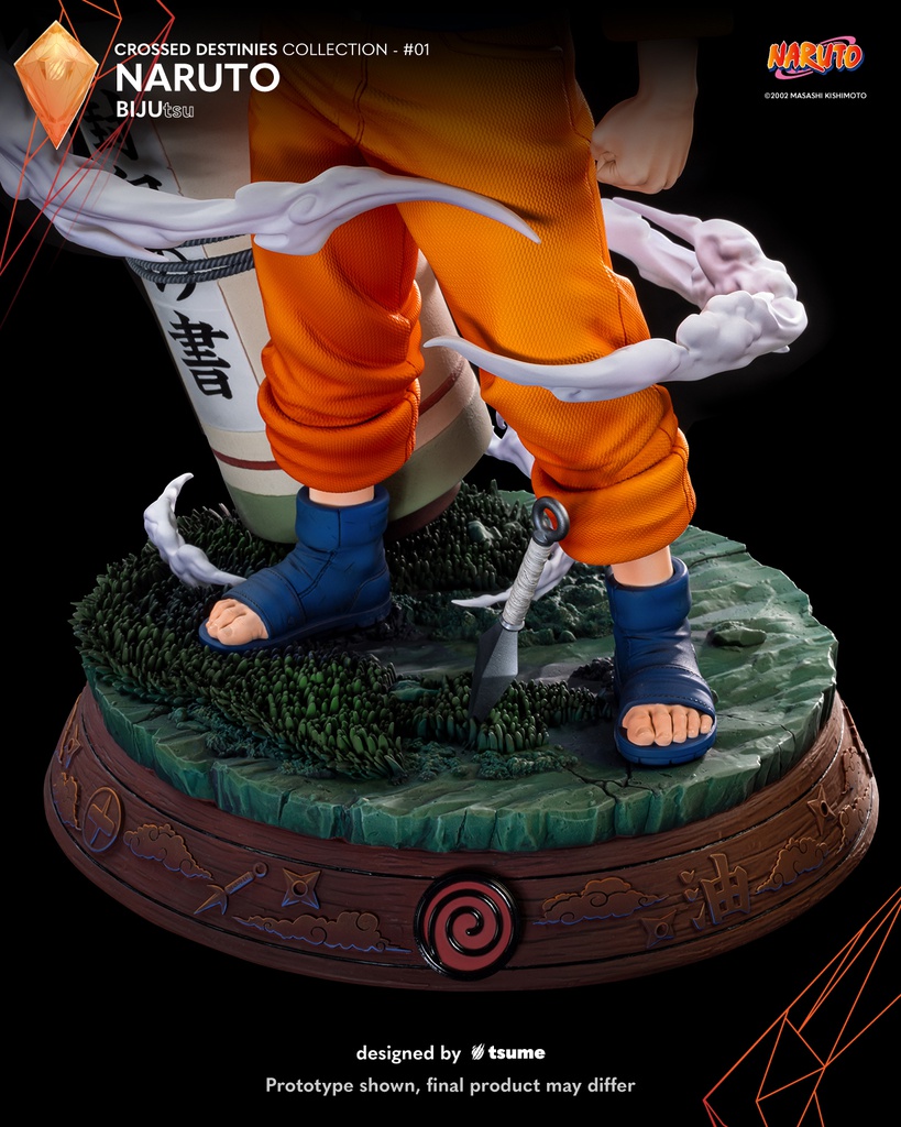 Naruto BiJutsu Collection - 1/4 Statue CROSSED DESTINIES Sasuke / Naruto 45-43 cm