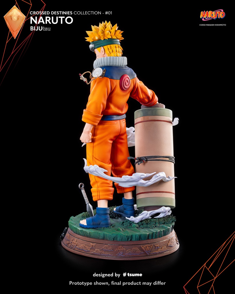 Naruto BiJutsu Collection - 1/4 Statue CROSSED DESTINIES Sasuke / Naruto 45-43 cm
