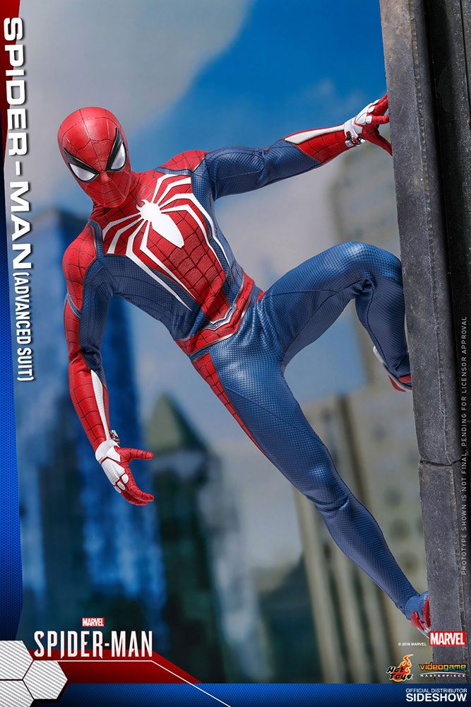 Hot Toys Marvel's Spider-Man Videogame Masterpiece Action Figure 1/6 Spider-Man Advanced Suit 30 cm