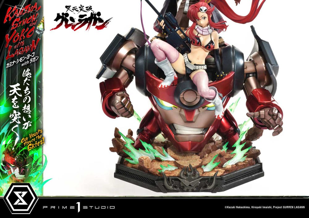 Gurren Lagann Ultimate Premium Masterline Series Statue 1/4 Kamina, Simon & Yoko with Lagann 97 cm