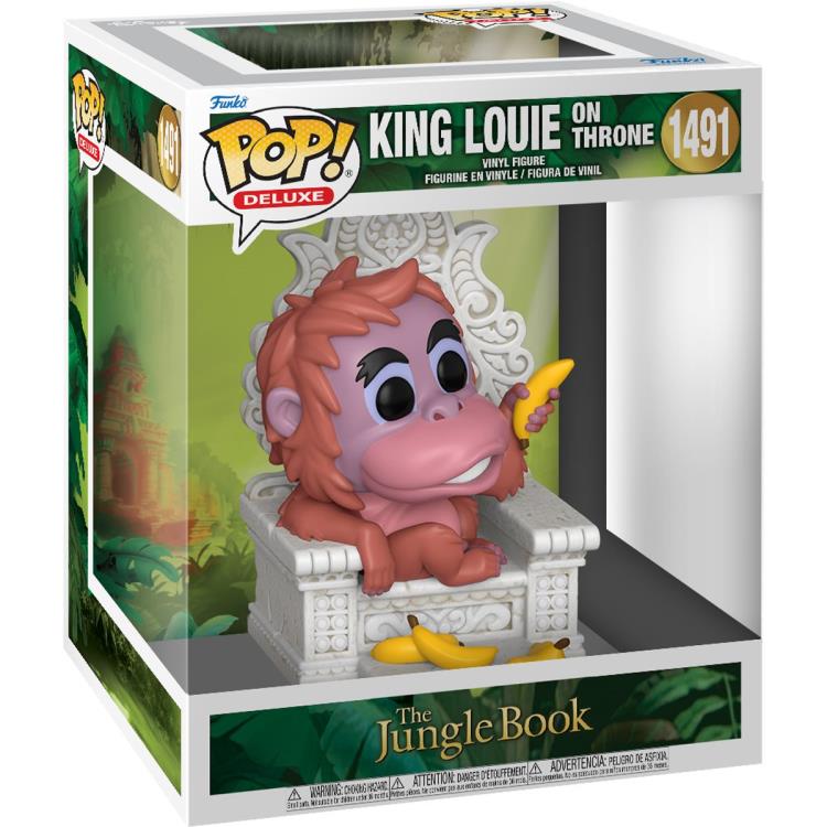 The Jungle Book POP! Deluxe Vinyl Figure King Louie on throne 13 cm