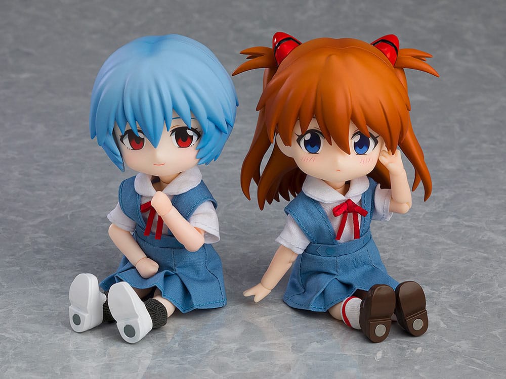 Rebuild of Evangelion Nendoroid Doll Action Figure Rei Ayanami / Asuka Shikinami Langley 10 cm