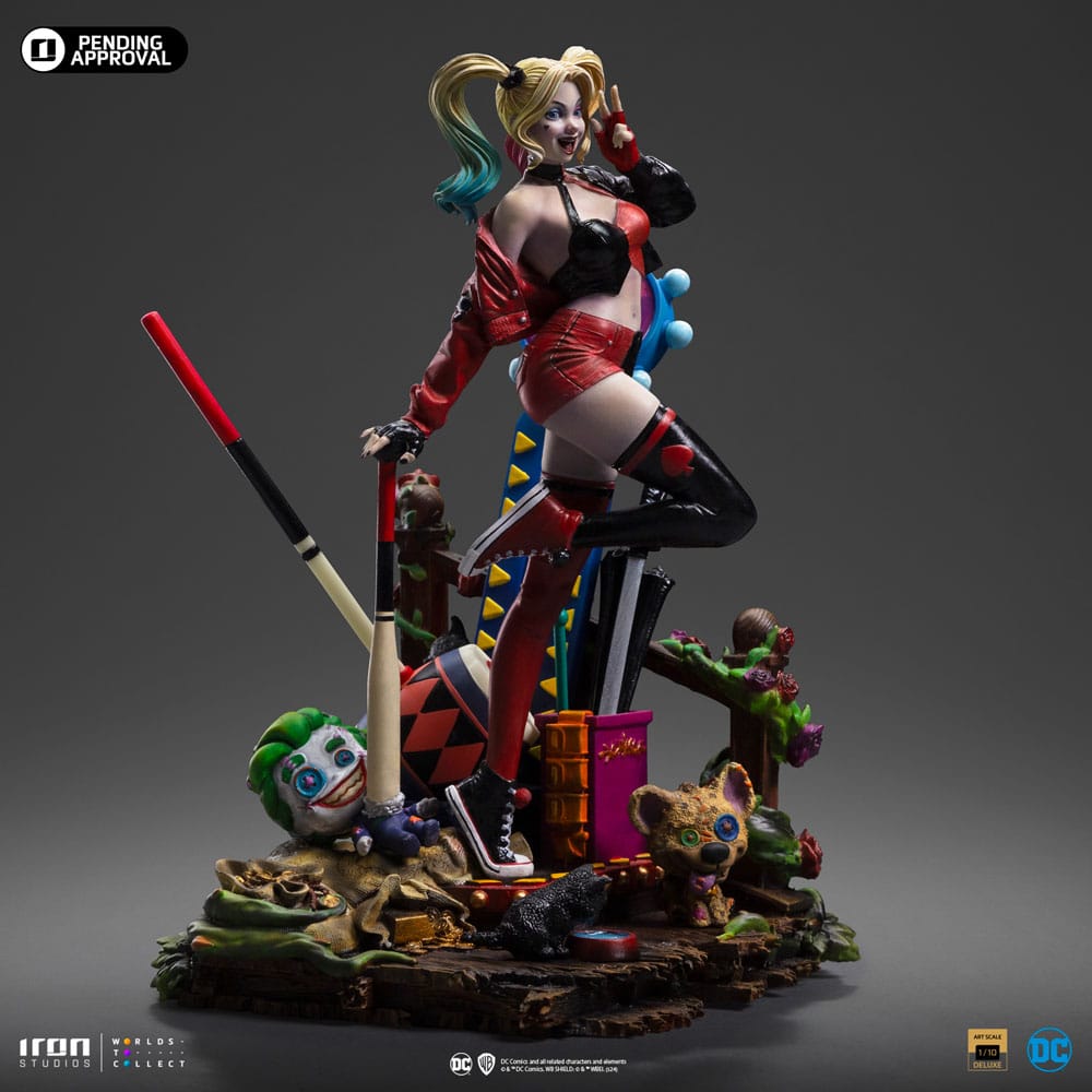 DC Comics Deluxe Art Scale Statue 1/10 Harley Quinn (Gotham City Sirens) 22 cm