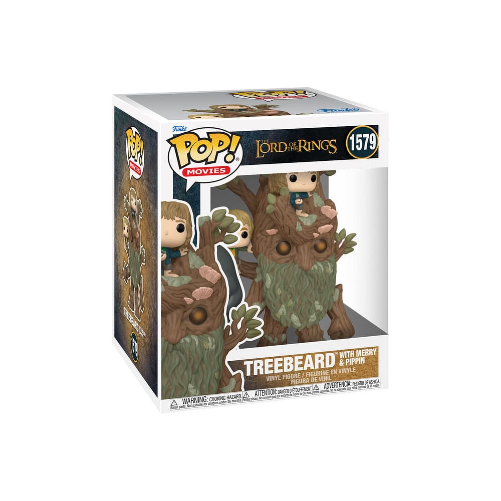 The Lord of the Rings Super Sized POP! Animation Vinyl Figure Treebeard w/Merry & Pippin 15 cm