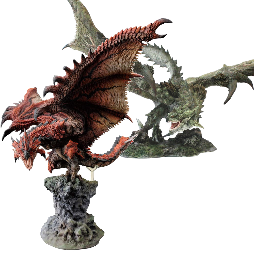 Monster Hunter PVC Statue CFB Creators Model Rathalos /  Rathian Resell Version 15 cm