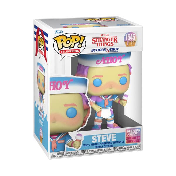 Stranger Things POP! TV Vinyl Figure Steve (Scoops Ahoy) 9 cm