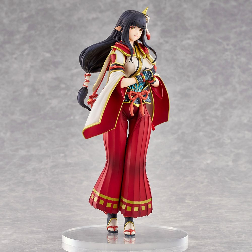 Monster Hunter Rise Statue PVC Minoto the Hub Maiden / Hinoa the Quest Maiden 26 cm