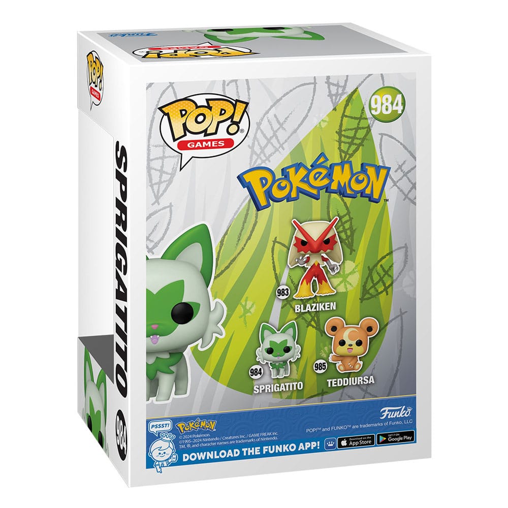 Pokemon POP! Games Vinyl Figure Sprigatito / Teddyursa / Blaziken (EMEA) 9 cm