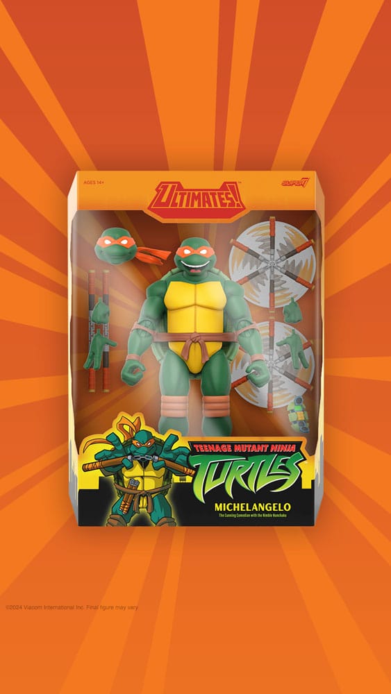 Teenage Mutant Ninja Turtles Ultimates Wave 12 Michelangelo / Leonardo / Donatello / Raffaello 18 cm