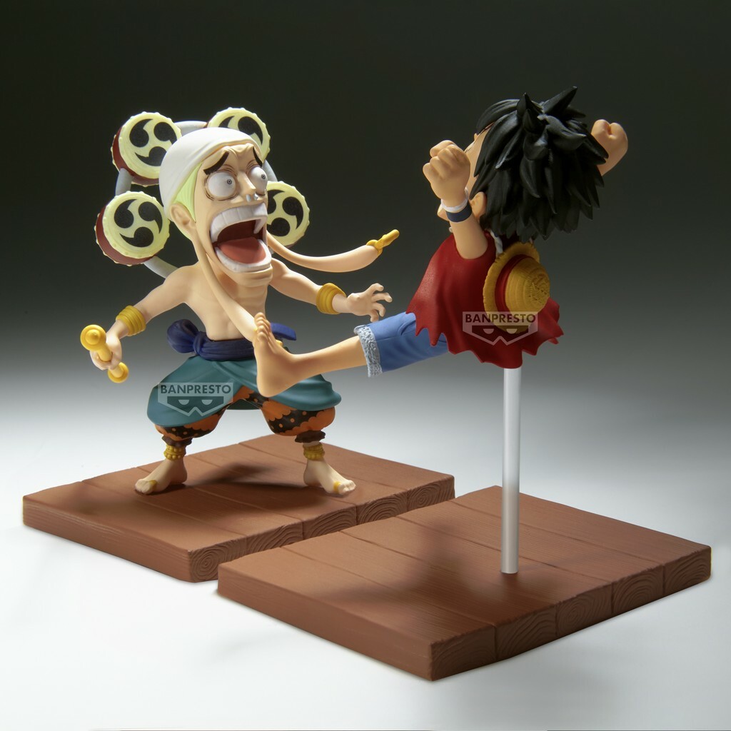 One Piece: WCF Log Stories - Monkey.D.Luffy & Enel Figure 8 cm