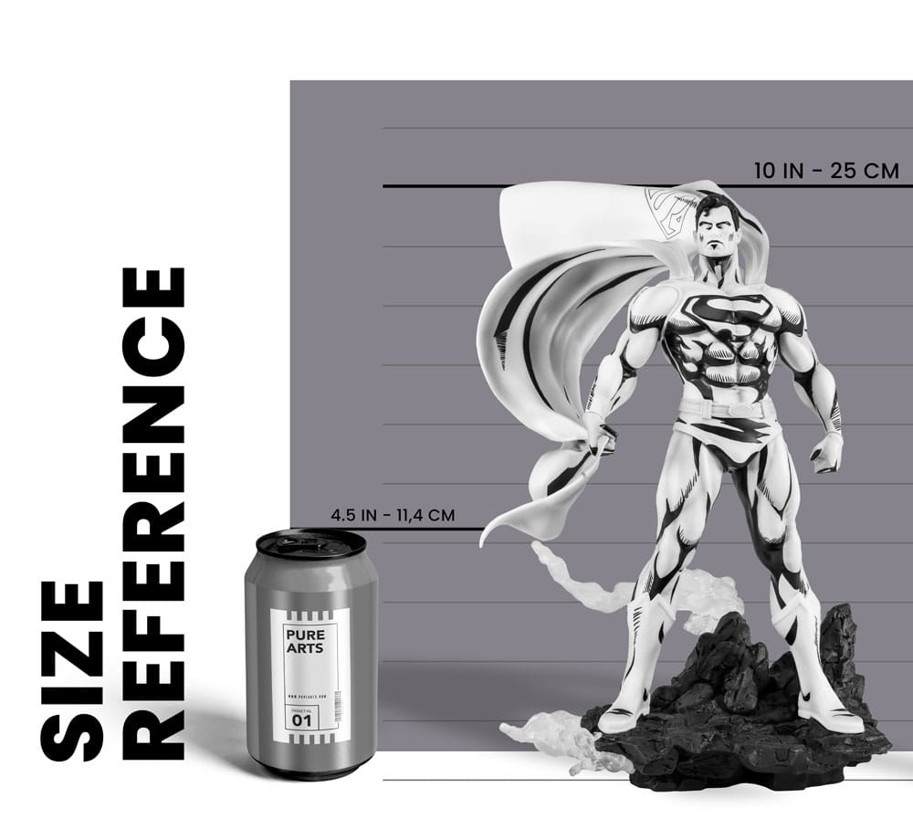 Batman / Superman PX PVC Statue 1/8 SDCC 2024 Superman / Batman Black & White Version 30 cm