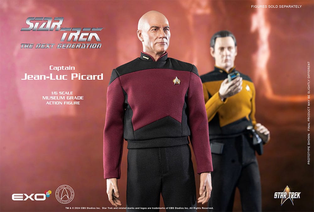 Star Trek: Action Figure 1/6 Captain Jean-Luc Picard (Essential Duty Uniform) 30 cm