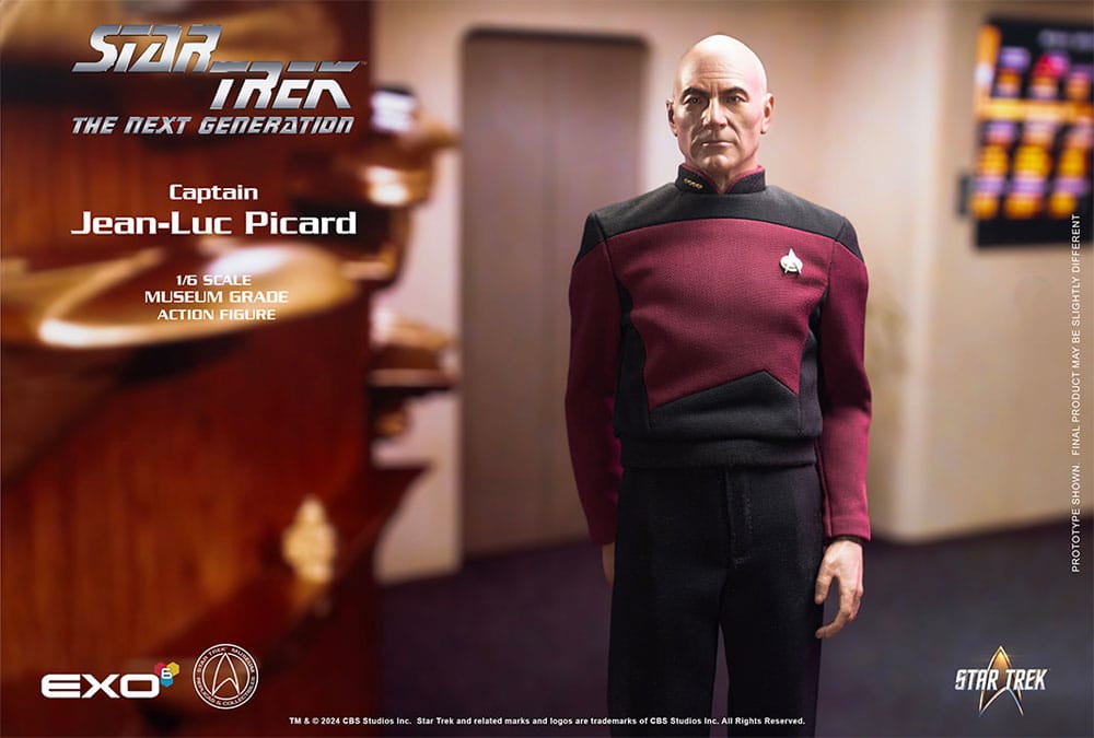 Star Trek: Action Figure 1/6 Captain Jean-Luc Picard (Essential Duty Uniform) 30 cm