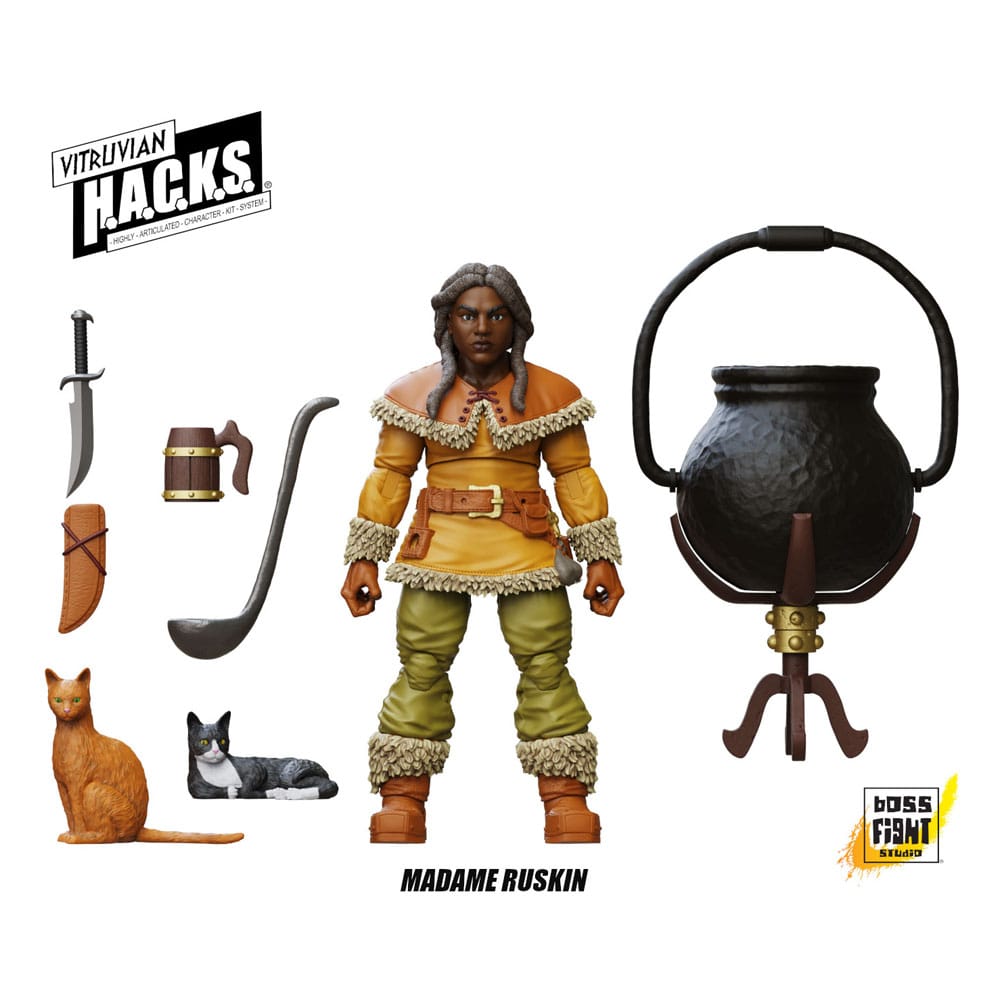 Vitruvian H.A.C.K.S. Action Figure  Grimgrom /  Madame Ruskin /  Bur'Zagi / Dwynn Dellos