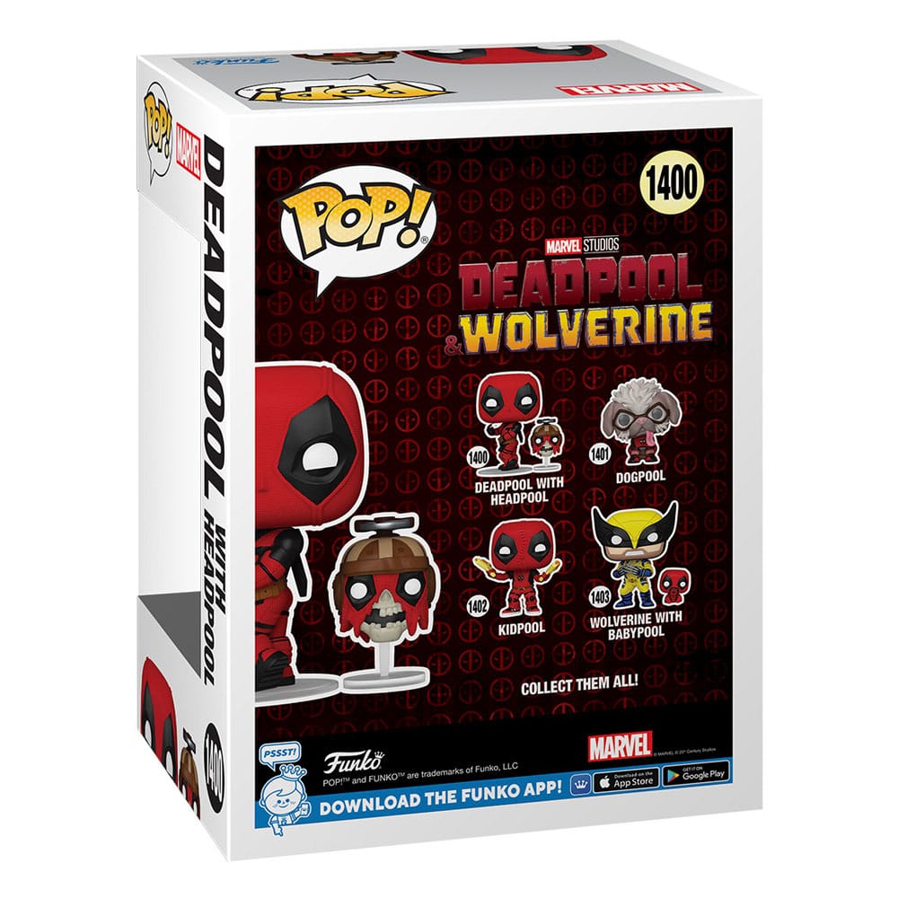 Deadpool 3 POP! Vinyl Figure Dogpool /  Deadpool w/Headpool / Wolverine w/ Babypool / Kidpool   9 cm