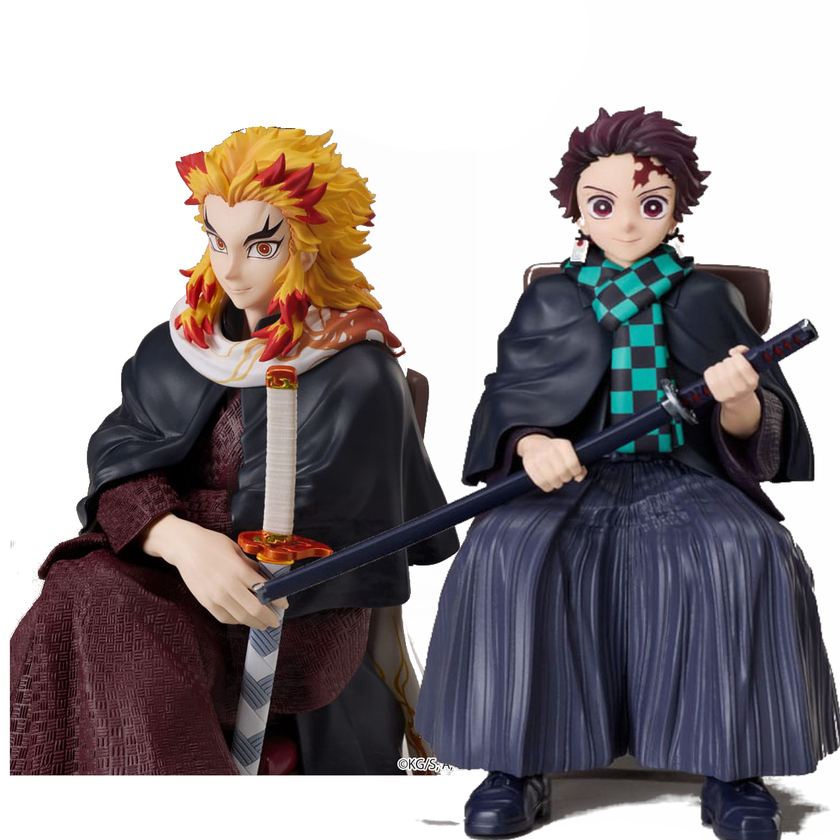 Demon Slayer: Kimetsu no Yaiba Statue Tanjiro Kamado / Kyojuro Rengoku 15 cm