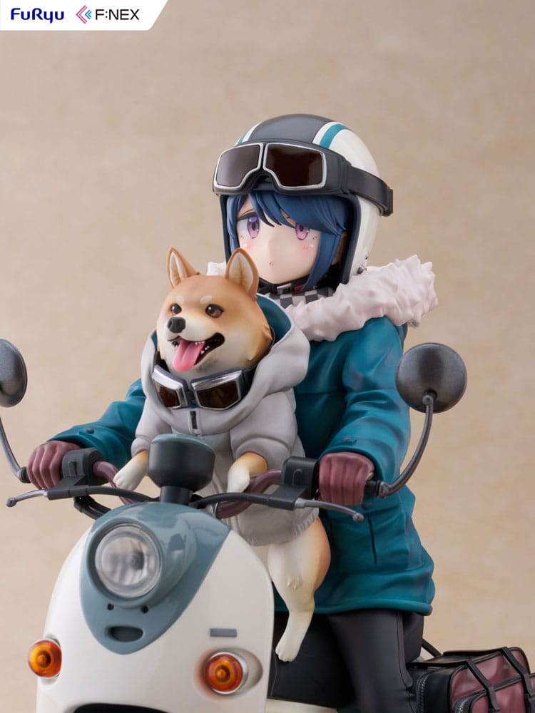 Laid Back Camp F:NEX PVC Statue 1/7 Rin Shima 20 cm