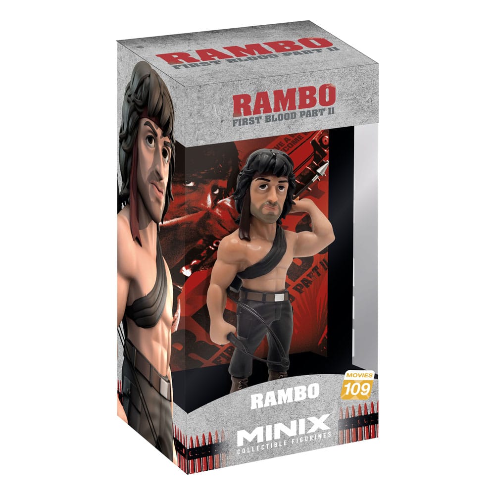 Rambo Minix Figure Rambo with T-Shirt / Rambo  with bow 12 cm