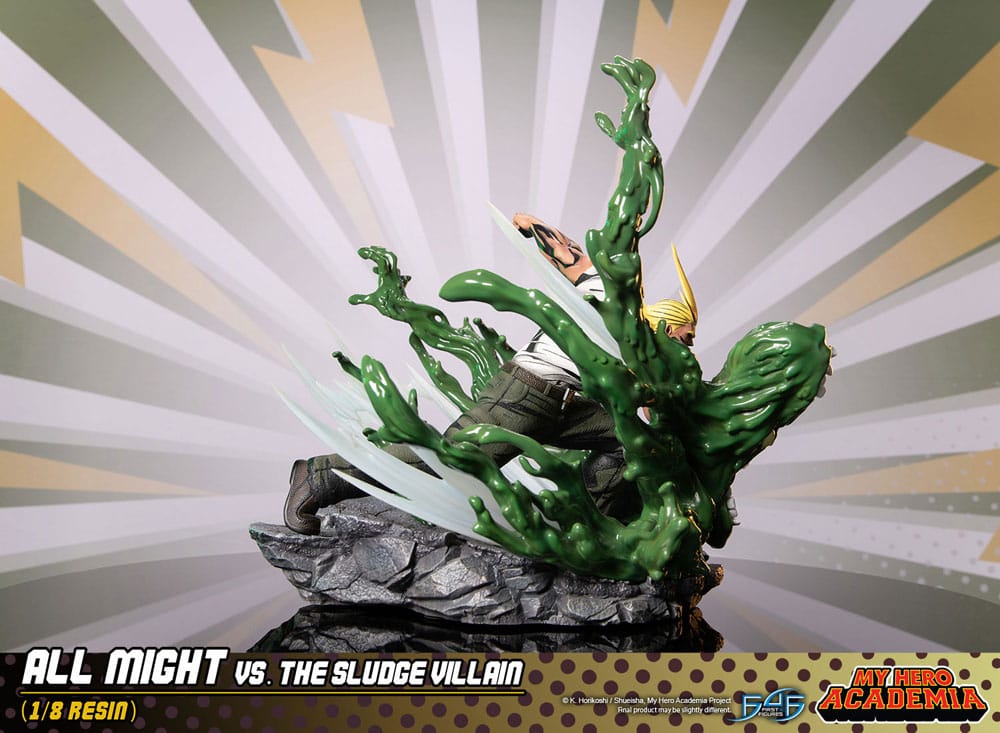 My Hero Academia Diorama All Might Vs. the Sludge Villain 30 cm