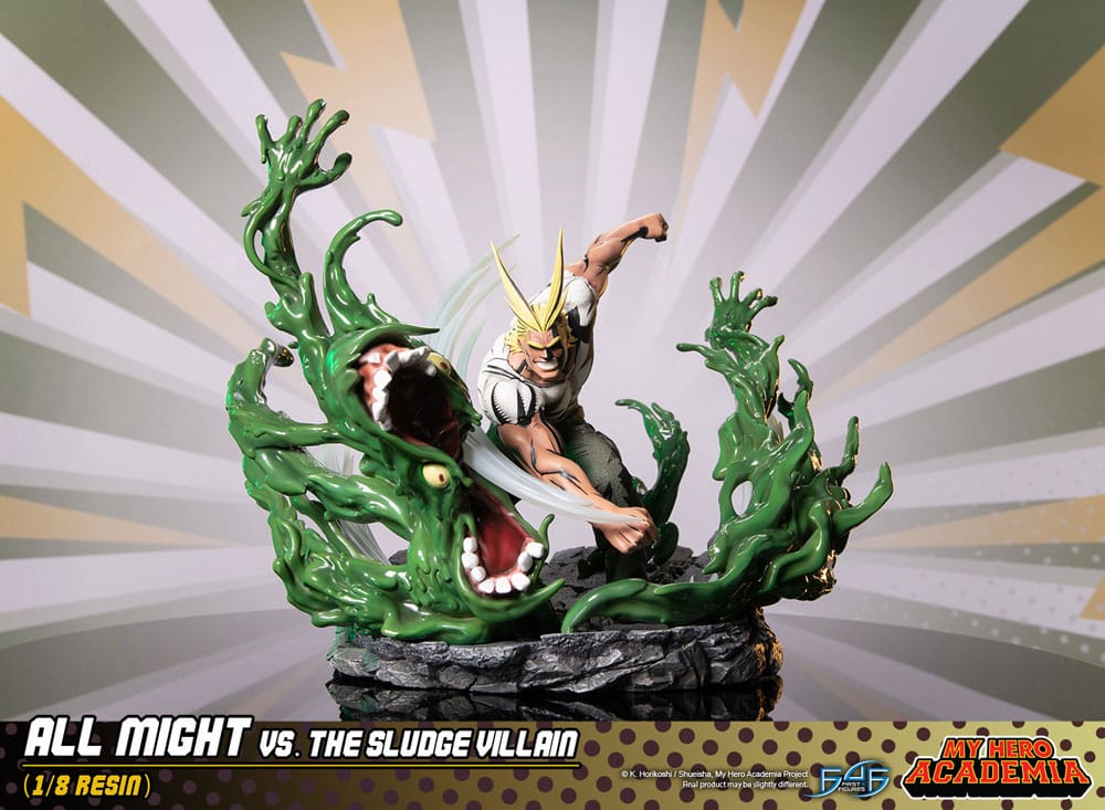 My Hero Academia Diorama All Might Vs. the Sludge Villain 30 cm