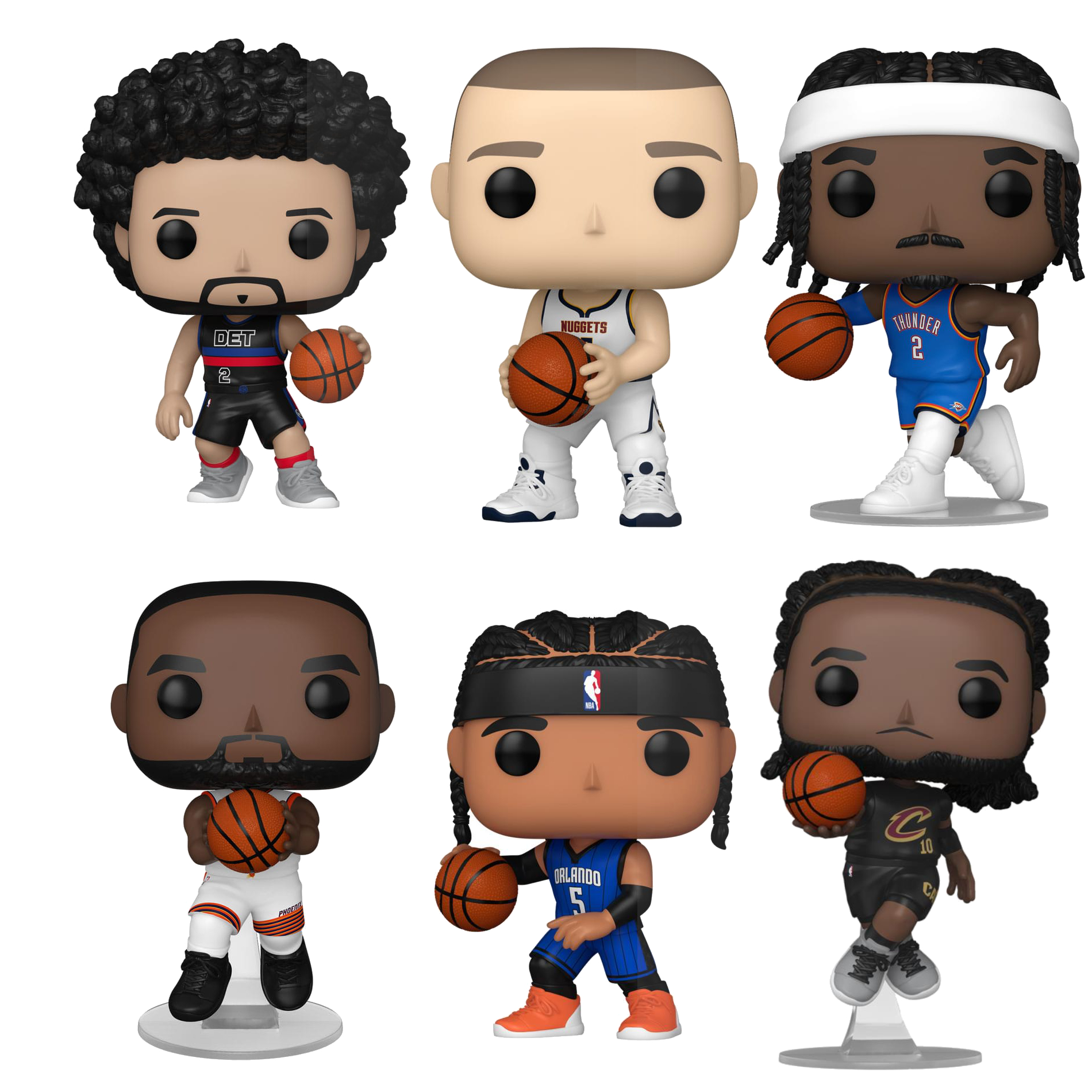 NBA Legends POP! Sports Vinyl  Durant / Alexander /  Jokic / Garland / Banchero / Cunningham 9 cm