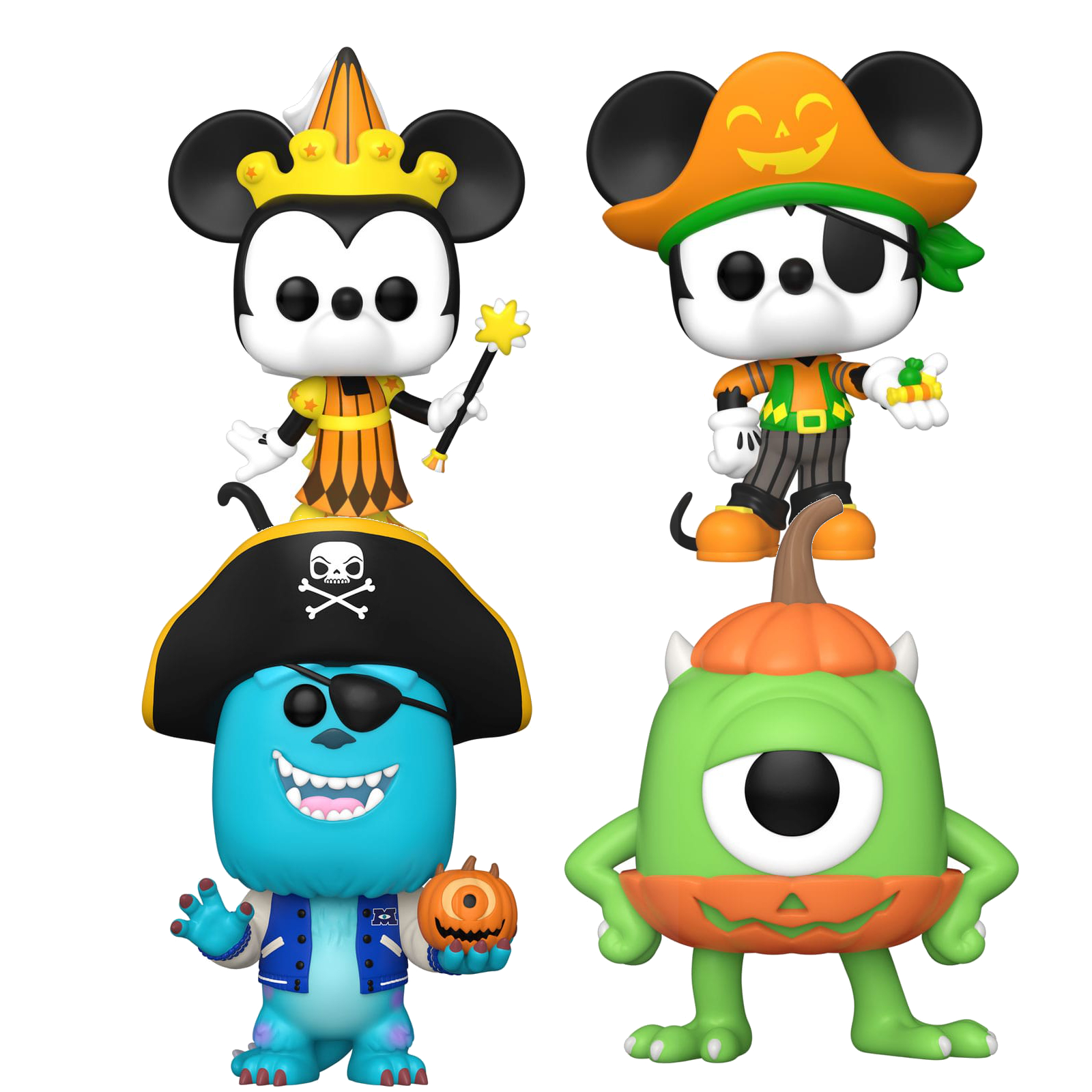 Disney POP! Vinyl Figure Halloween Mickey / Minnie / Mike / Sulley 9 cm