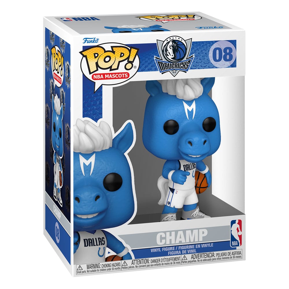 NBA Mascots POP! Sports Vinyl Figure Dallas- Champ / Miami- Burnie 9 cm