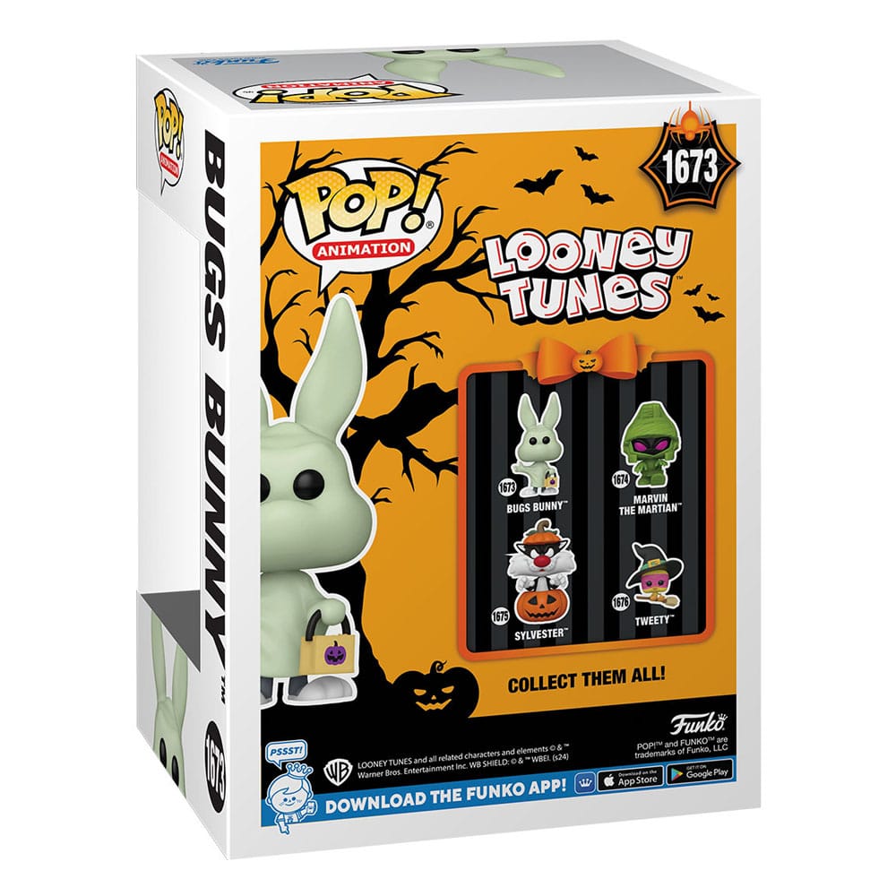 Looney Tunes POP! Television Vinyl Figure Halloween Bugs Bunny / Sylvester / Tweety / Marvin 9 cm