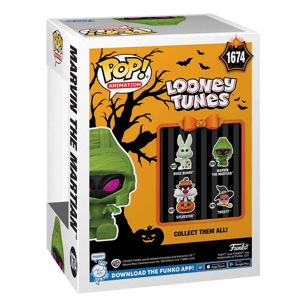 Looney Tunes POP! Television Vinyl Figure Halloween Bugs Bunny / Sylvester / Tweety / Marvin 9 cm