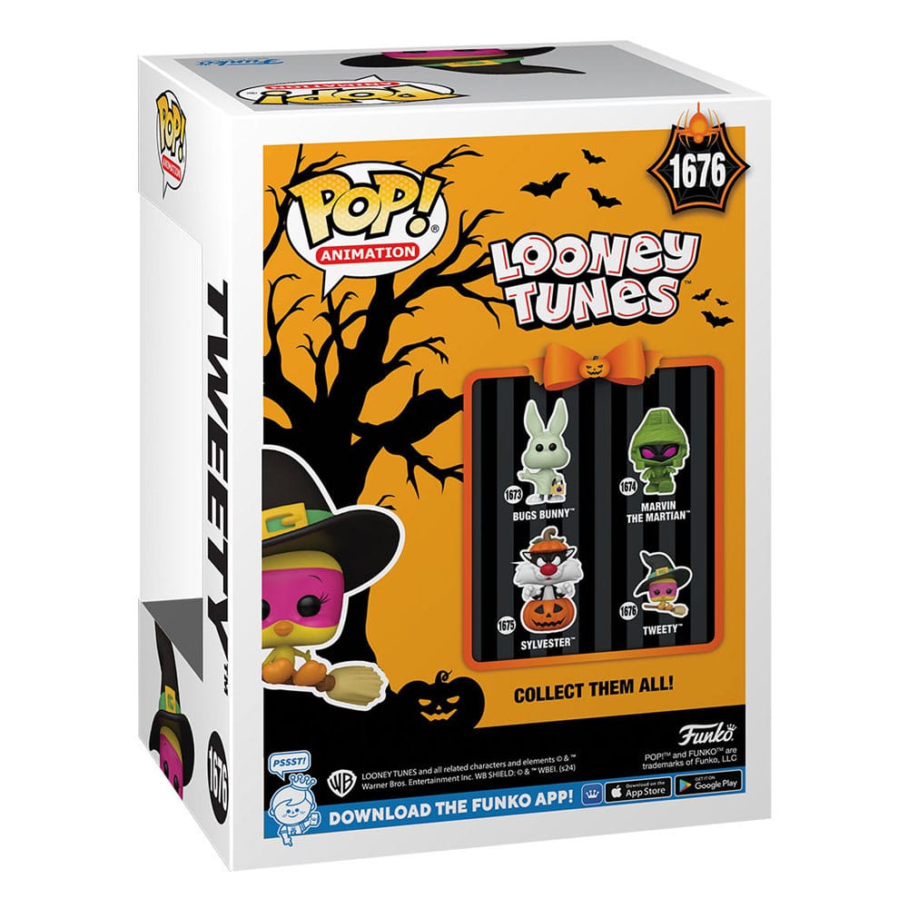 Looney Tunes POP! Television Vinyl Figure Halloween Bugs Bunny / Sylvester / Tweety / Marvin 9 cm