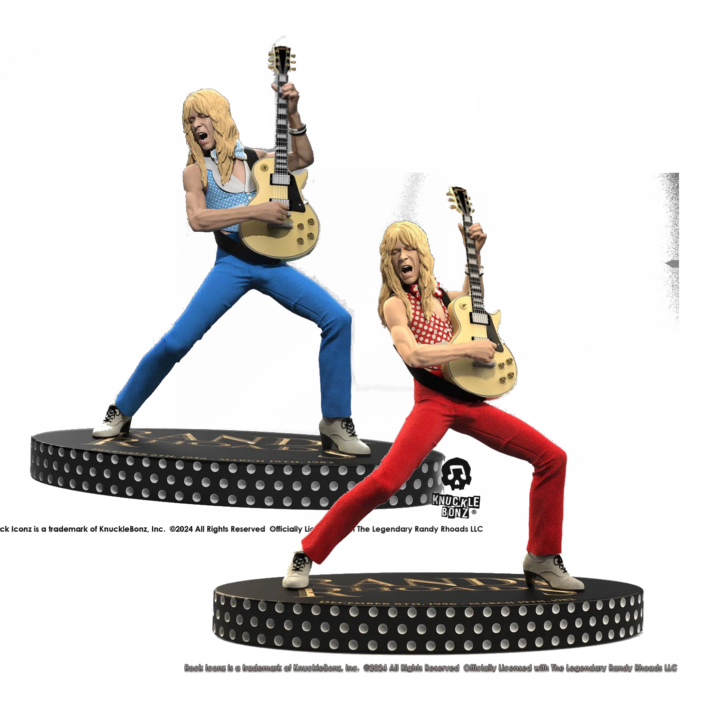 Randy Rhoads IV Rock Iconz Statue The Early Years Blue Version  / Red Version 24 cm