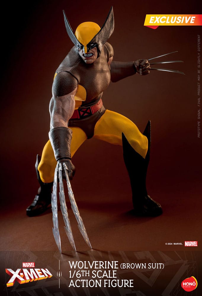 Marvel X-Men Action Figure 1/6 Wolverine (Brown Suit) Exclusive 28 cm