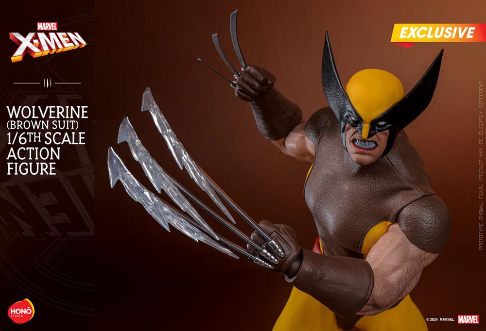 Marvel X-Men Action Figure 1/6 Wolverine (Brown Suit) Exclusive 28 cm