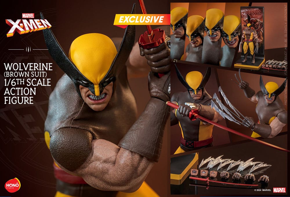 Marvel X-Men Action Figure 1/6 Wolverine (Brown Suit) Exclusive 28 cm