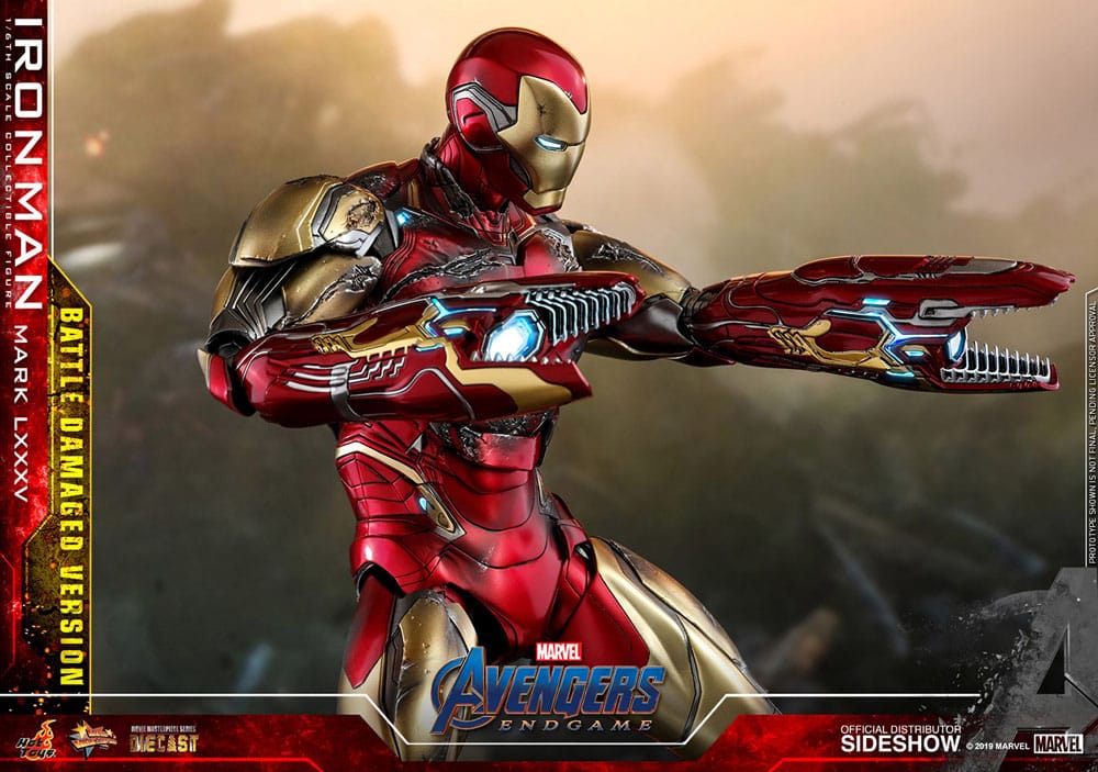 Avengers Movie Masterpiece Diecast 1/6 Iron Man Mark LXXXV Battle Damaged Special Edition 32 cm