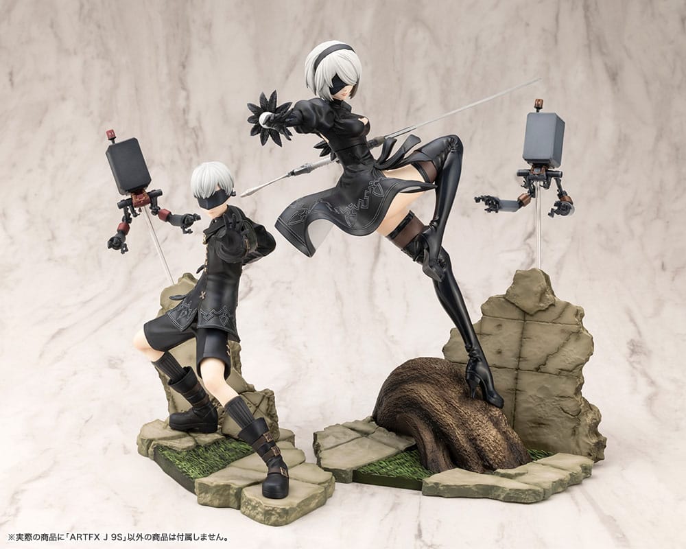 Nier:Automata Ver. 1.1a ARTFX J Statue 1/8 2B / 9S 24-18 cm