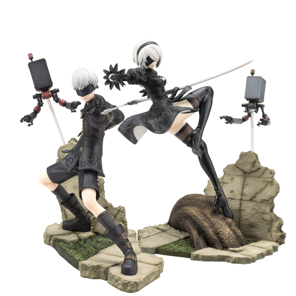 Nier:Automata Ver. 1.1a ARTFX J Statue 1/8 2B / 9S 24-18 cm