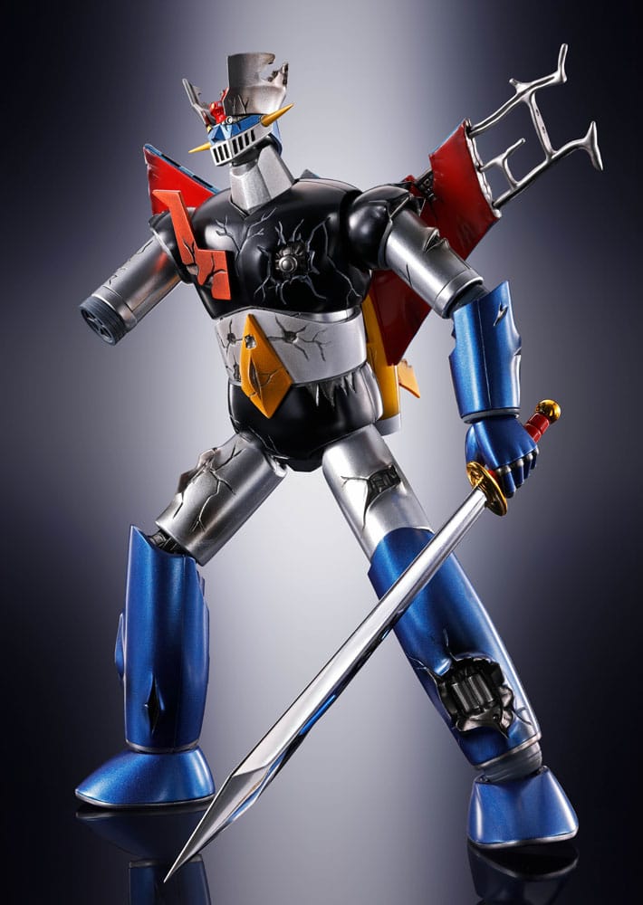 Great Mazinger Soul of Chogokin Diecast GX-105D Great Mazinger Z Kakumei Shinka Damage Ver. 17 cm