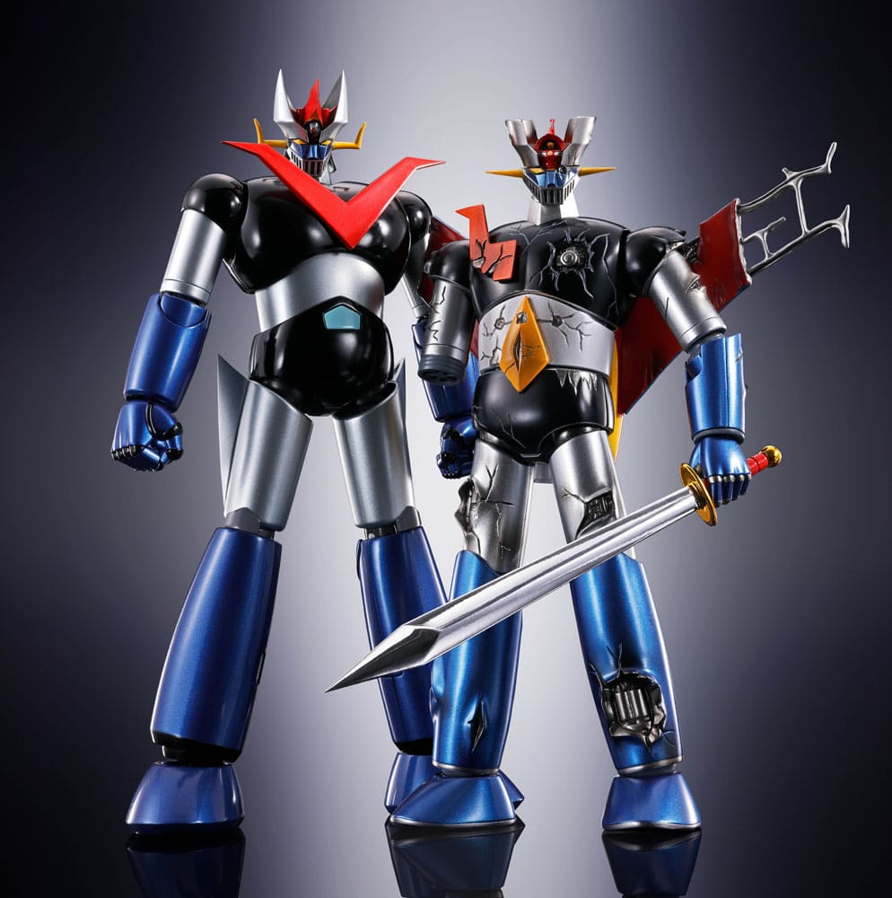 Great Mazinger Soul of Chogokin Diecast GX-105D Great Mazinger Z Kakumei Shinka Damage Ver. 17 cm